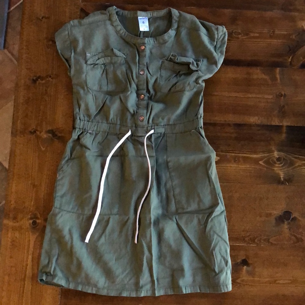 Girls green dress